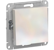 Выключатель встраиваемый одноклавишный (жемчужный) Systeme Electric ATN000411