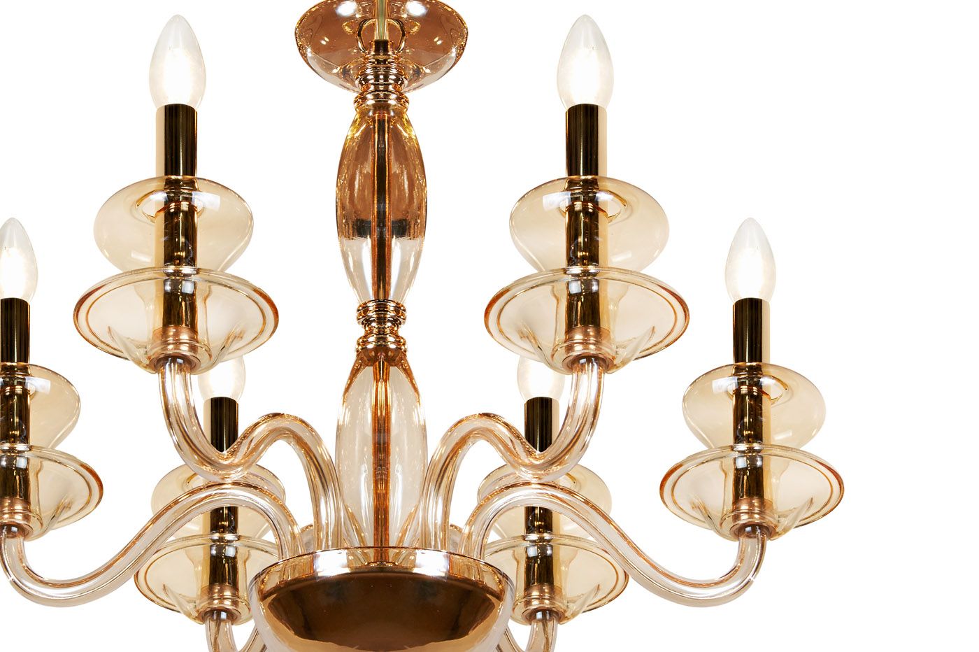 Подвесная люстра ILamp Mercury P9448-6 Gold_IP