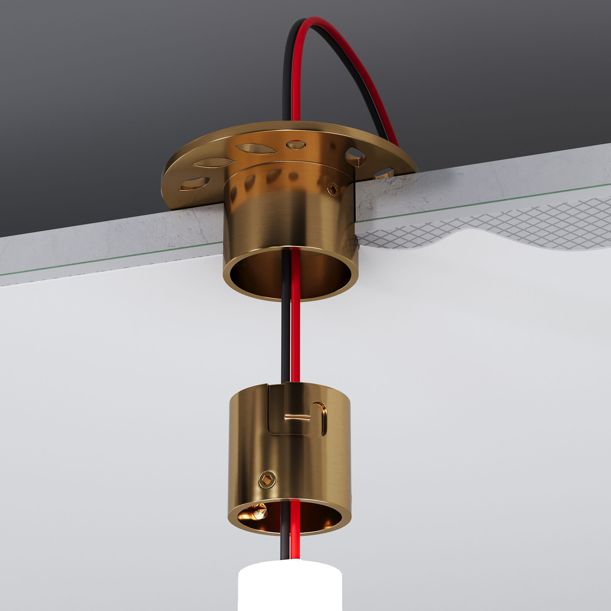 Встраиваемое крепление для круглого гибкого неона Full light латунь Elektrostandard Full light a070756_ES