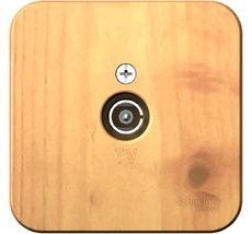 ТВ-розетка накладная оконечная (ясень) Systeme Electric BLNTA000015