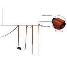Опорная штанга для подвесного монтажа ST Luce BAND ST412.409.02