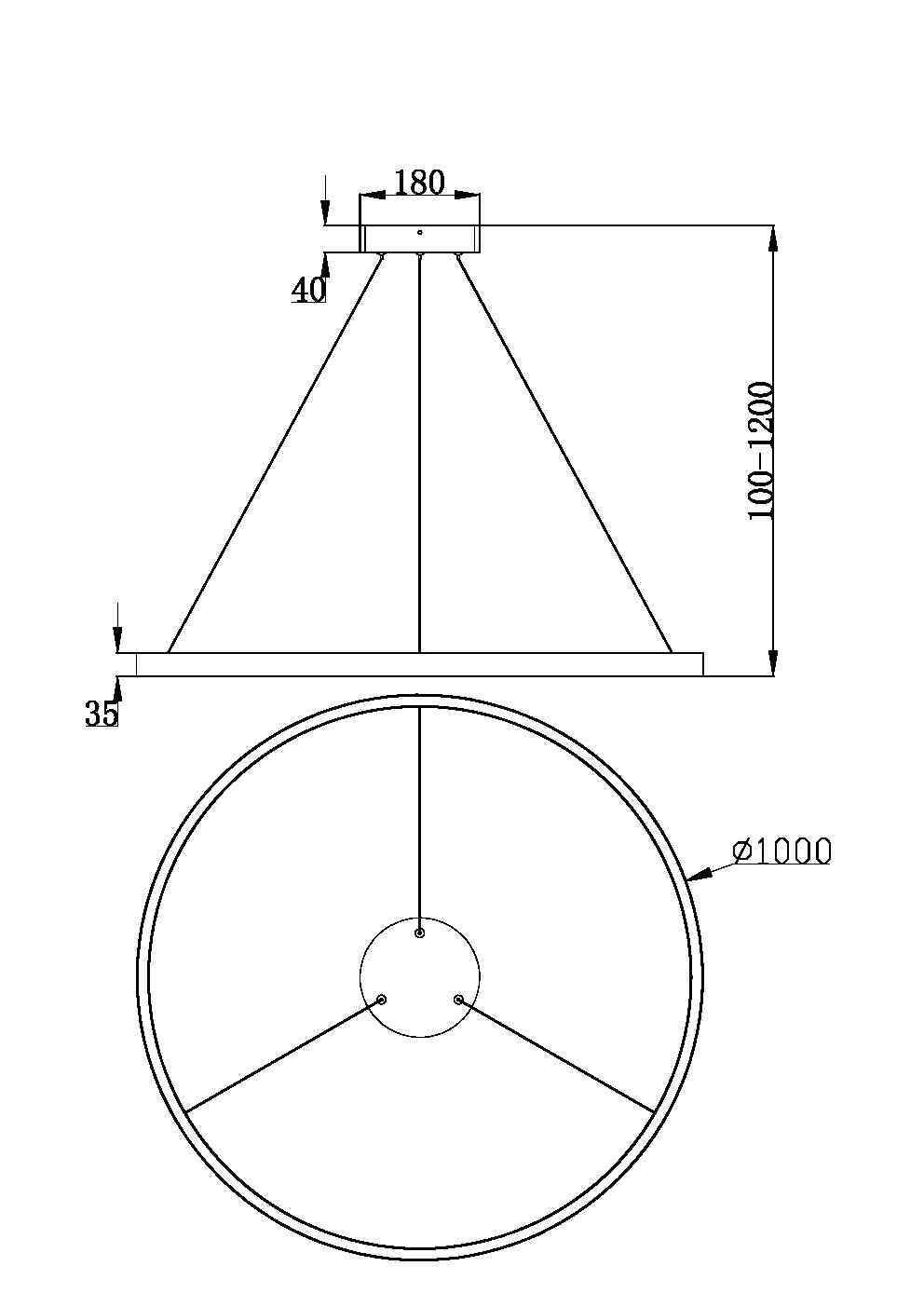 Подвесная люстра Maytoni Rim MOD058PL-L54BK_MY