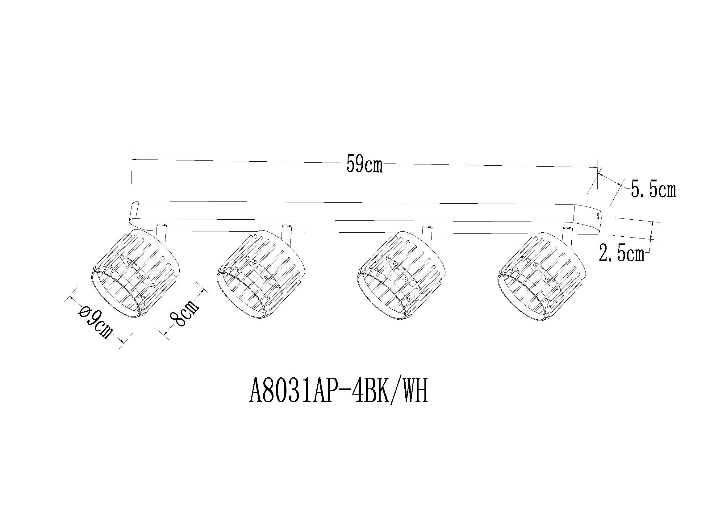 Спот Arte Lamp ATRIA A8031PL-4WH