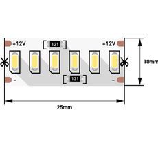 Светодиодная лента 1м. 24W холодный белый 6000K - 6500K 00000000925_SW