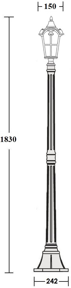Наземный фонарь IP44 Oasis Light 86108 Gb_OL