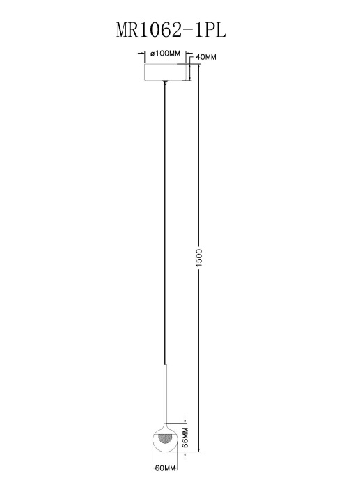 Подвесной светильник светодиодный MyFar MR1062-1PL
