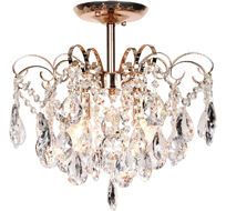 Потолочная люстра хрустальная на штанге 1113/4PL E27*60W Escada 1113/4PL Gold_ESC