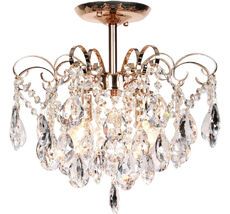Потолочная люстра хрустальная на штанге 1113/4PL E27*60W Escada 1113/4PL Gold_ESC