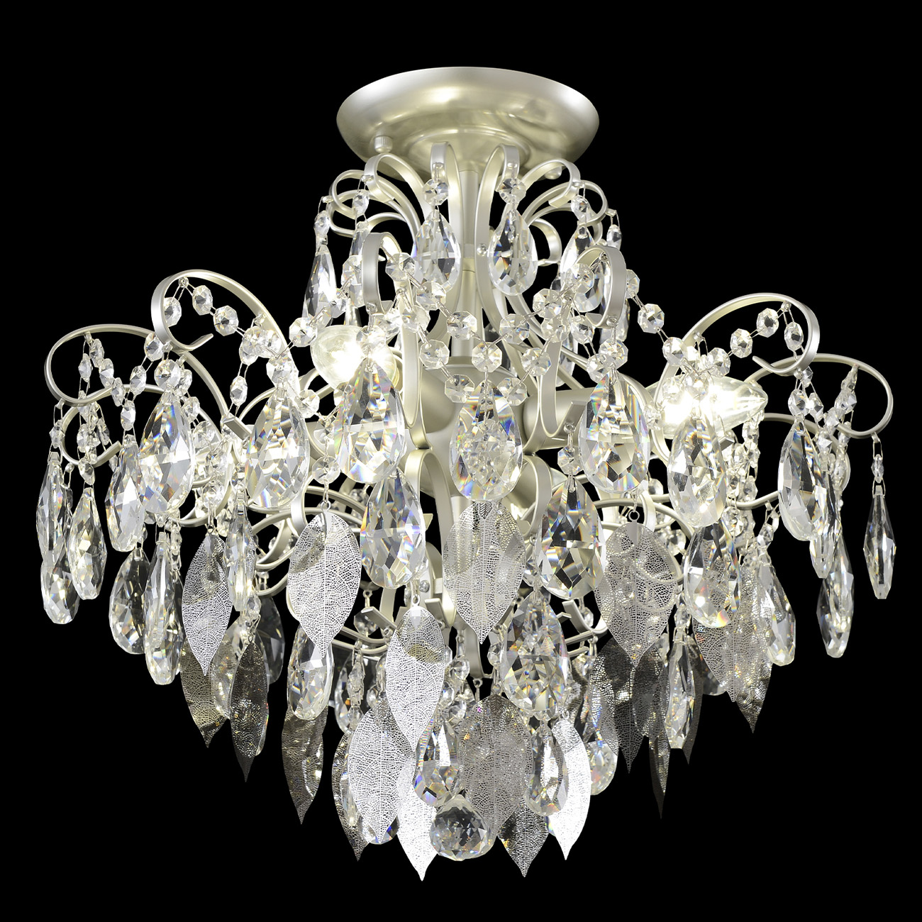 

Потолочная люстра Crystal Lux ESMIRALDA PL4 SILVER, ESMIRALDA PL4 SILVER