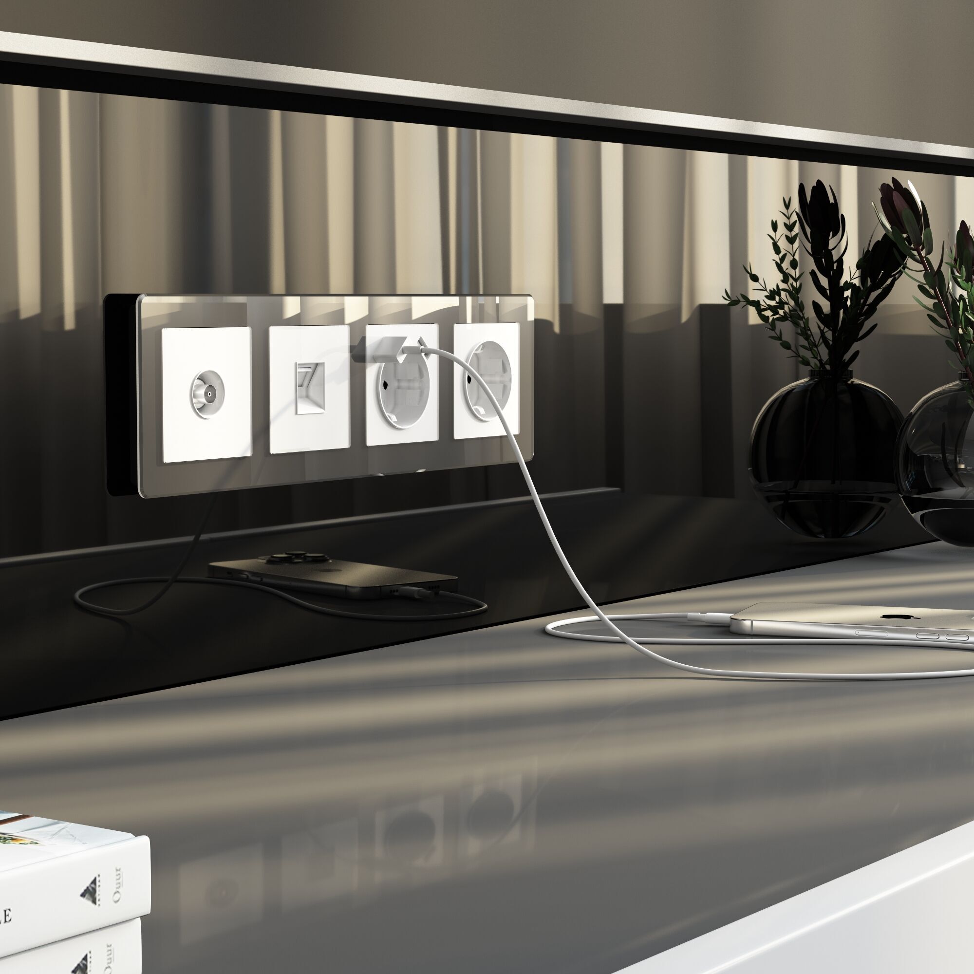 ТВ-розетка оконечная Werkel a064018_WR