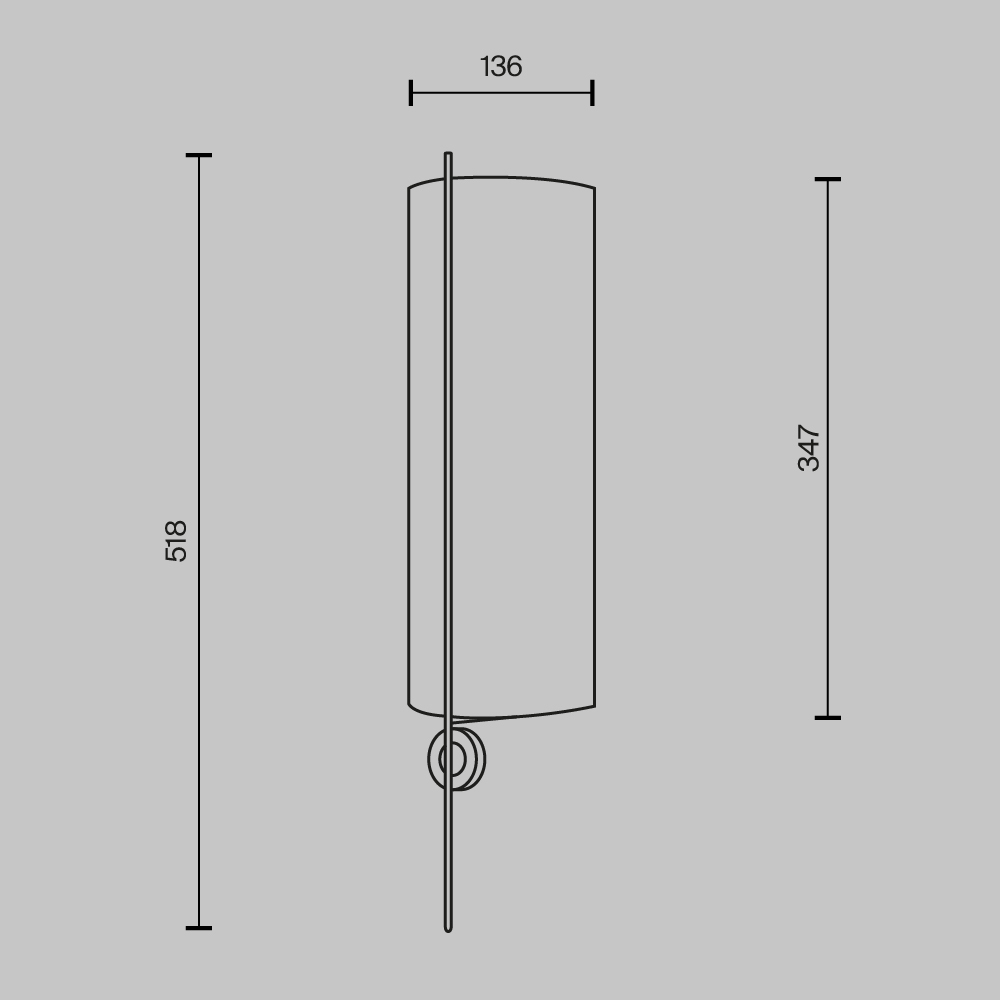 Настенный светильник Maytoni Glamping MOD437WL-02BG1_MY