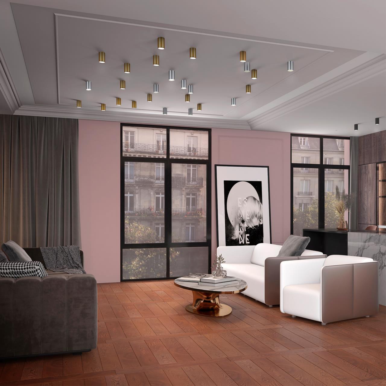 Потолочный светильник Novotech накладной ELINA 370728