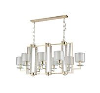 Подвесная люстра Crystallux NICOLAS NICOLAS SP8 L1000 GOLD/WHITE_CR