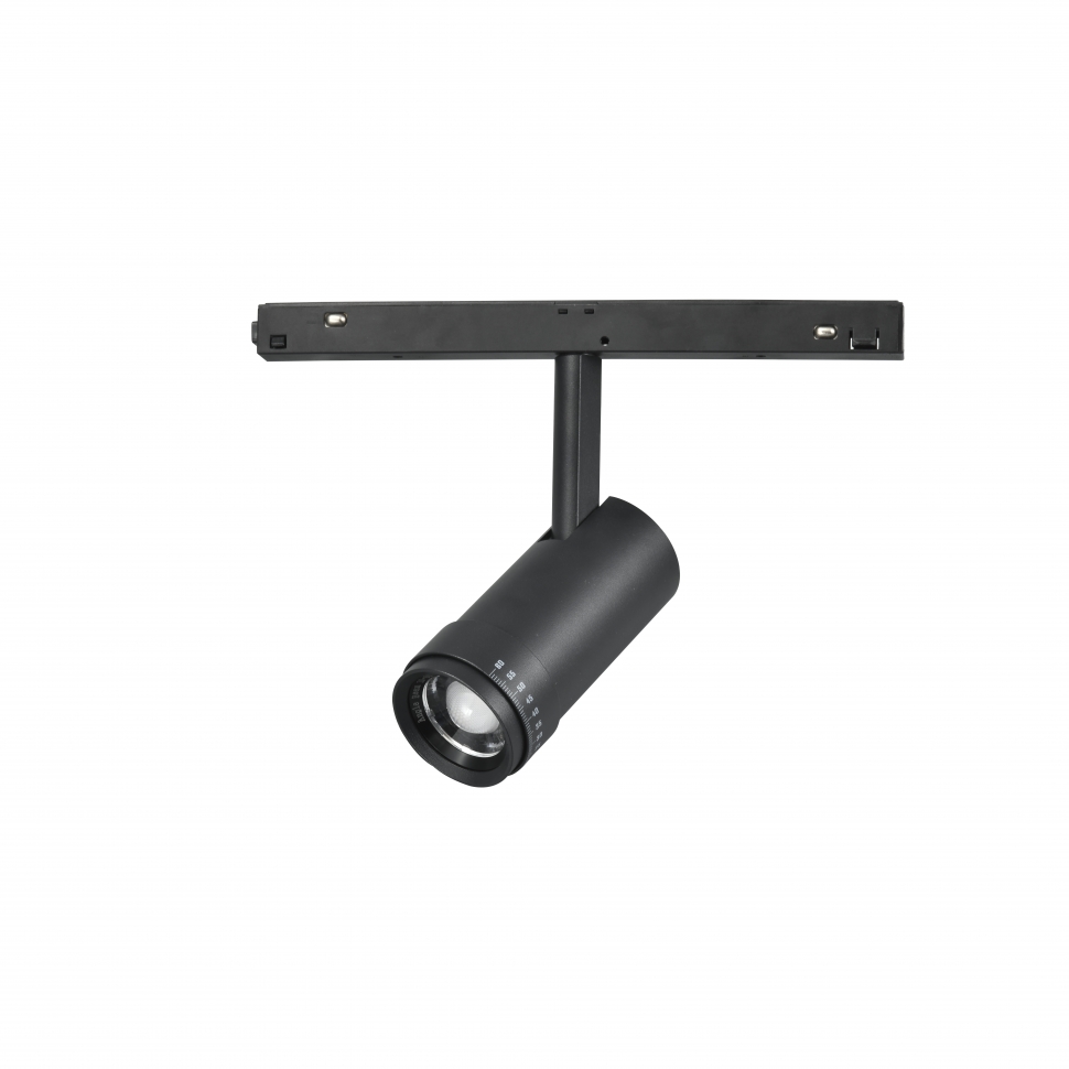 Поворотный магнитный трековый светильник iLedex VISION ZOOM 4822-020-D47-10W-10/60DG-4000K-BK_IX
