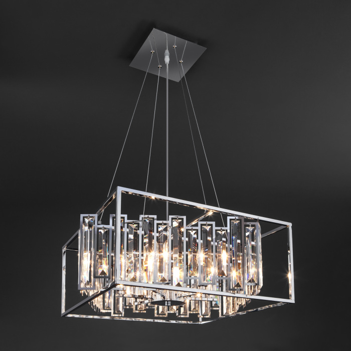 Люстра подвесная длиной 50 см хрустальная 312/6 Bogate's 312/6 Strotskis Smart_EU