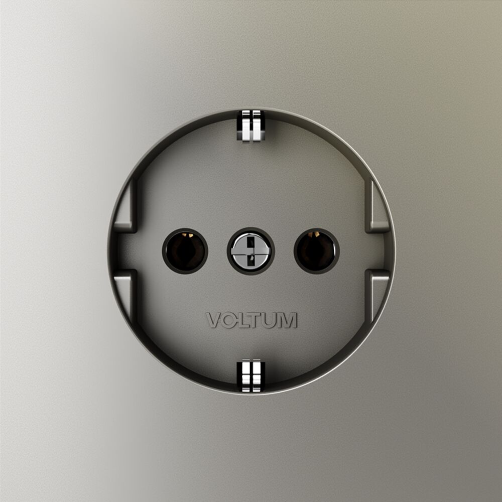 Розетка встраиваемая VOLTUM S70 с заземлением 16А VLS040104