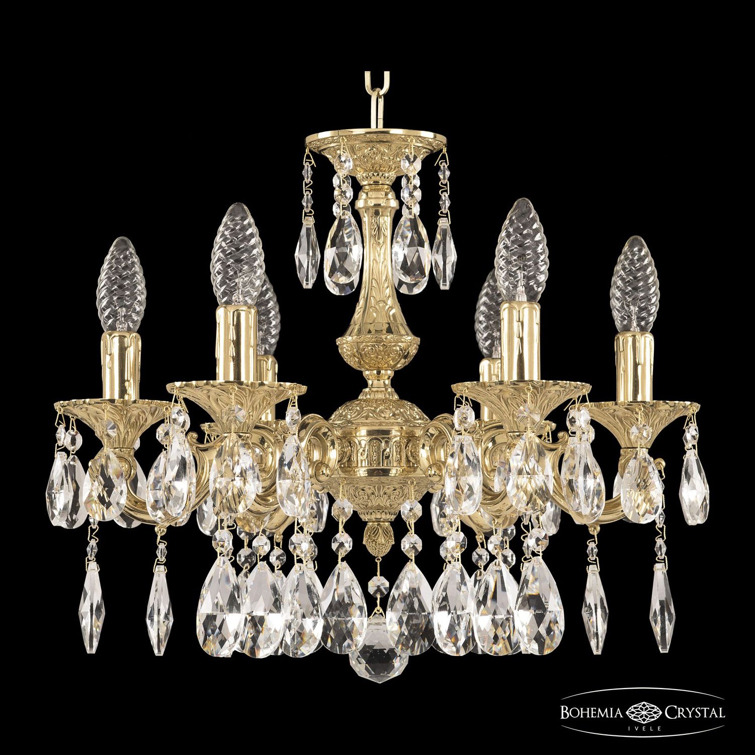 

Хрустальная люстра Bohemia Ivele 72101/6/125 A G, 72101/6/125 A G