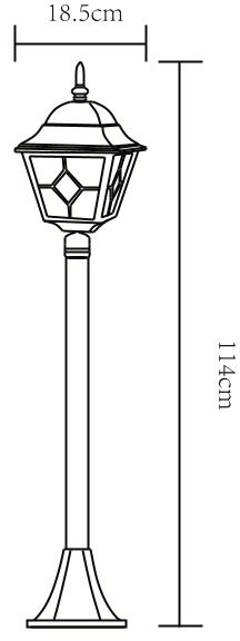 Уличный фонарный столб Berlin A1016PA-1BN