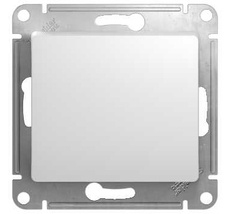Переключатель встраиваемый перекрестный одноклавишный (белый) Systeme Electric GSL000171