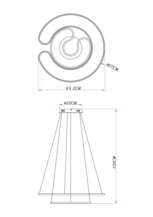 Подвесная люстра Globo WITTY 67097-60W_GL