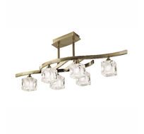 Потолочная люстра Mantra Cuadrax Brass 0990_MN