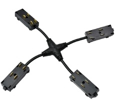 Коннектор питания Х-образный Aployt APL.0280.00.05