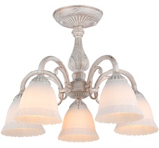 Потолочная люстра на штанге 1114/5PL E27 60W Escada 1114/5PL White_ESC