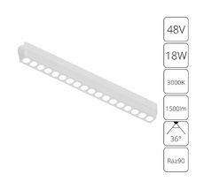 Трековый светильник Arte Lamp RAPID A1169PL-1WH