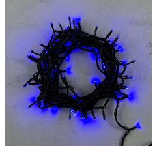 Гирлянда Нить 10м Синяя 24В, 100 LED, Провод Черный ПВХ, IP54 PST100-11-1B