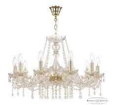 Хрустальная люстра Bohemia Ivele Crystal 112/10/240 G V0300_BI