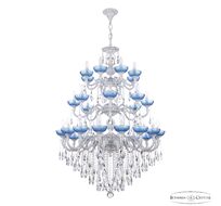 Хрустальная люстра Bohemia Ivele AL78101/16+8+8/300/3d B WMN P Aquamarine/M-1F_BI