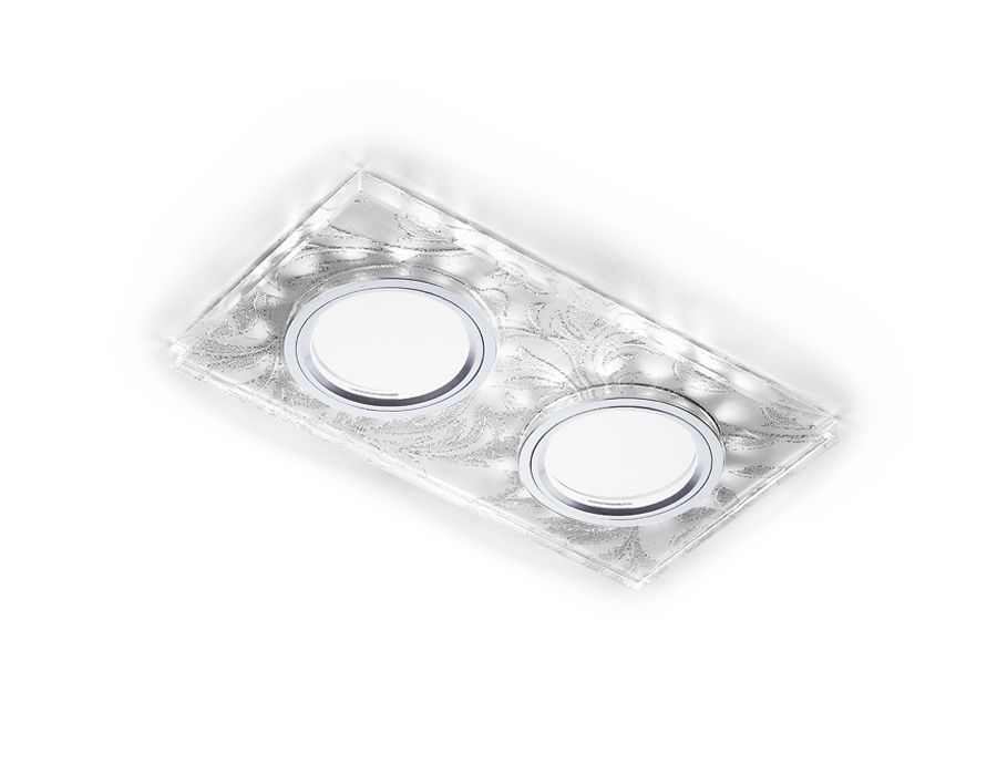 

Встраиваемые светильники Ambrella light, S234/2 W/CH/WH
