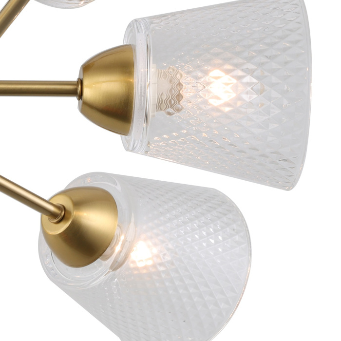 Потолочная люстра на штанге Escada 1104/6P Brass_ESC