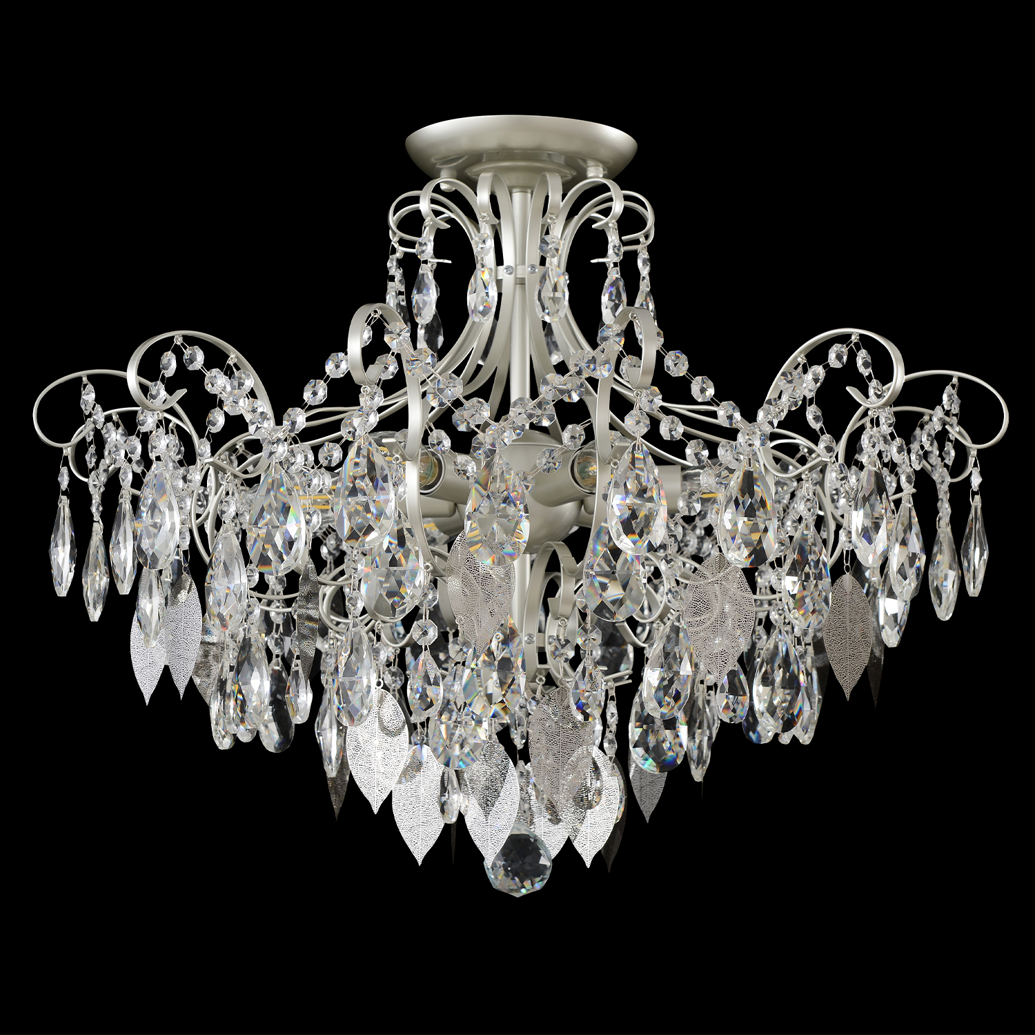 Потолочная люстра Crystal Lux ESMIRALDA PL6 SILVER_CR