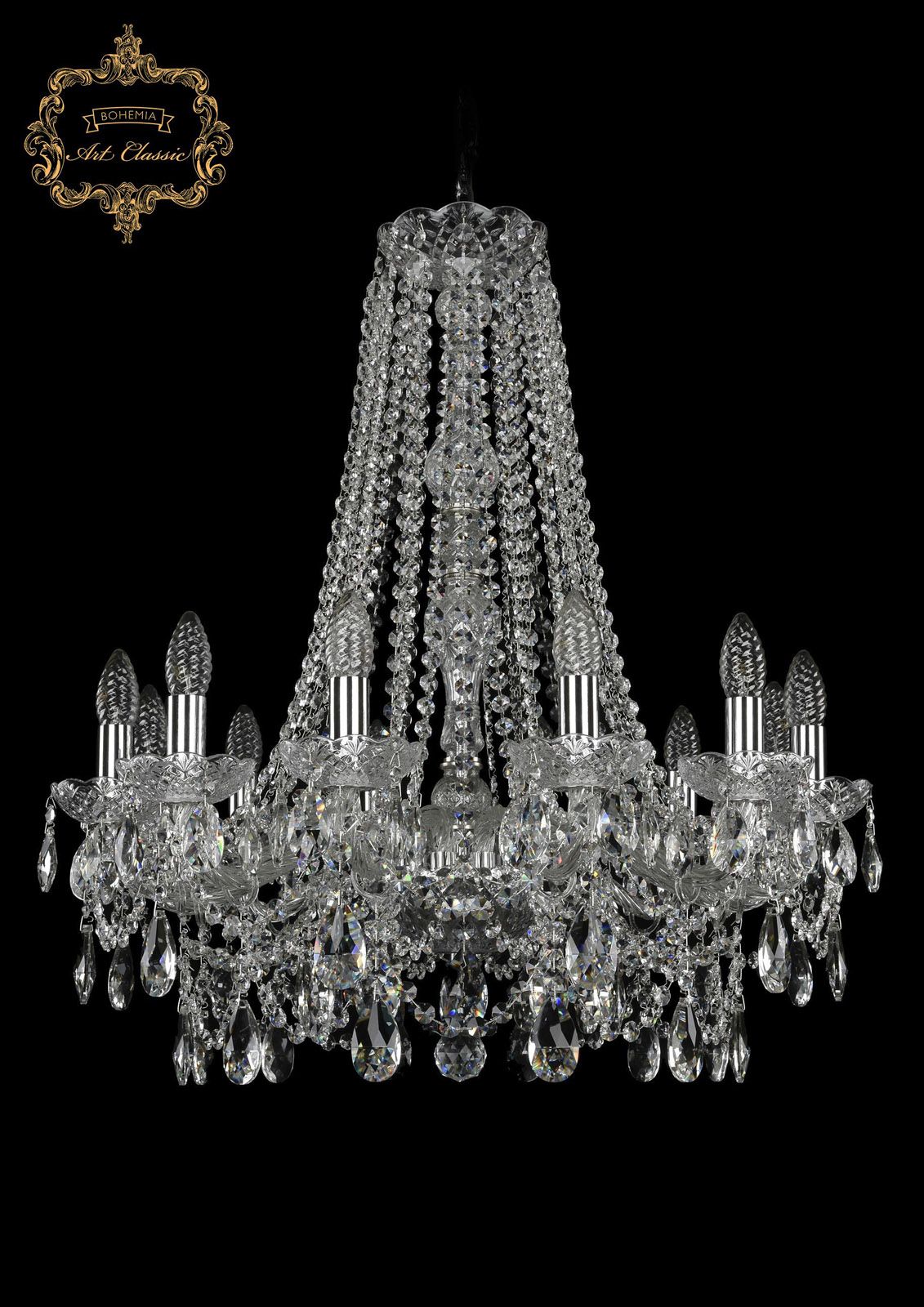 

Хрустальная люстра Bohemia Art Classic 11.25.12.220.h-74.Cr.Sp, 11.25.12.220.h-74.Cr.Sp