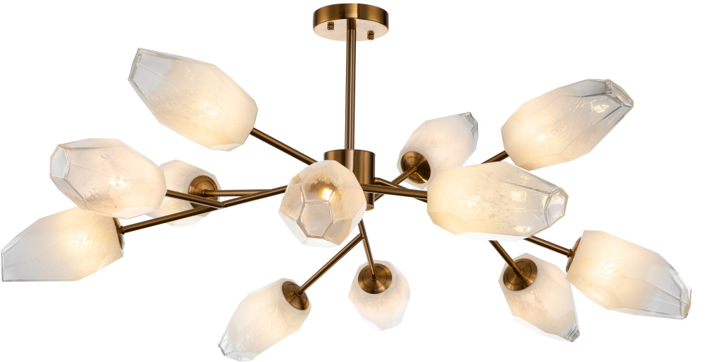 Люстра потолочная на штанге (13003/12C Brass) Indigo V000005