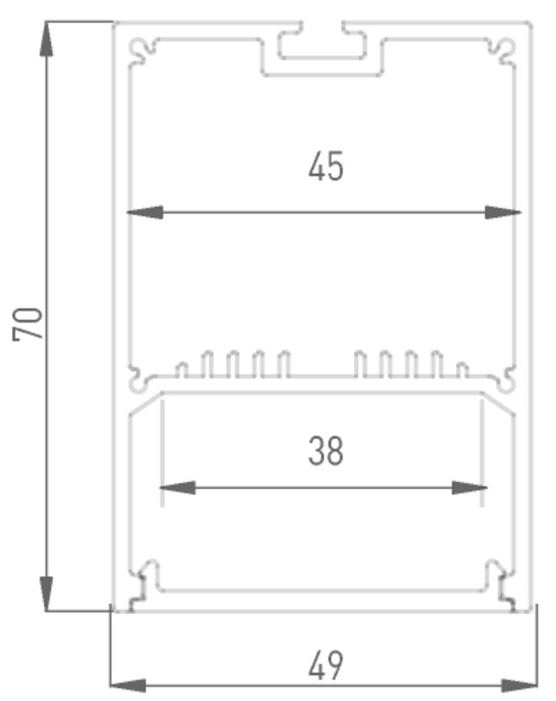Алюминиевый профиль LUX LS.4970 00-00001083_SW