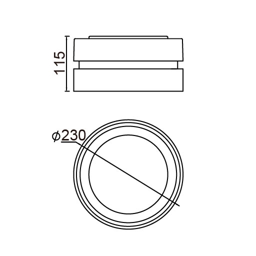 Настенный светильник уличный IP54 Oasis Light 3351S Gr_OL