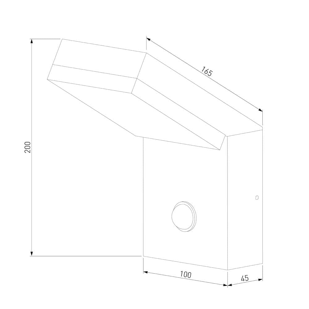 Уличный Настенный светодиодный светильник Sensor IP54 (с датчиком движения) Sensor a053947_ES