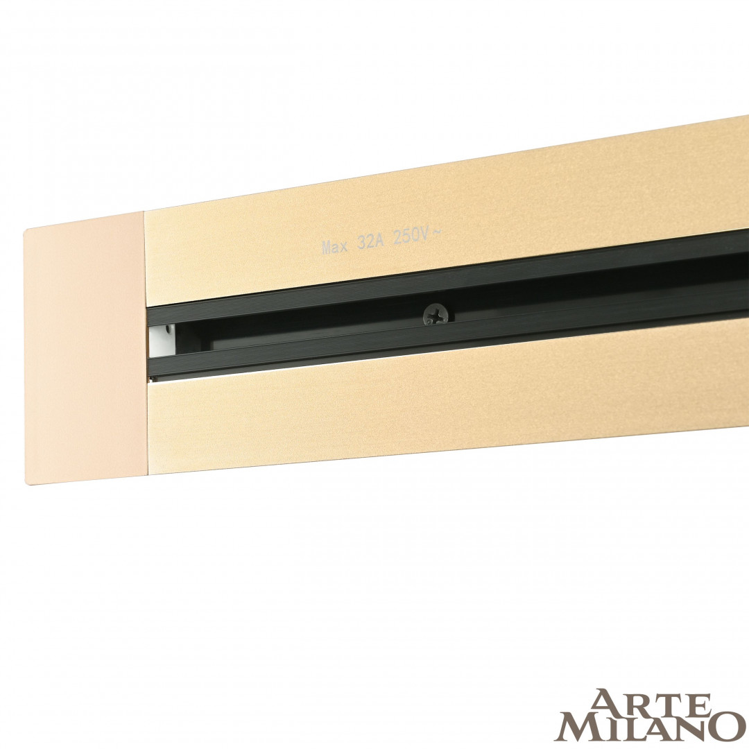 Шинопровод встраиваемый Arte Milano track-sockets 382305TB/50 Gold