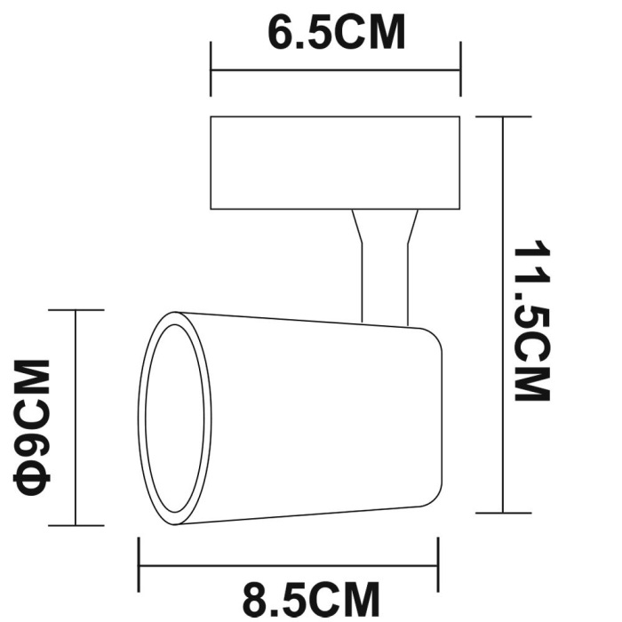 Светильник для рельсовой системы ArteLamp Track Lights A1810PL-1BK