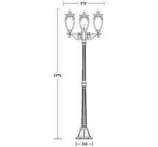 Наземный фонарь IP44 Oasis Light 86208B/02 Gb_OL