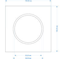 Платформа для установки светильников WL-BQ-9 MP-BQ-9-140 DesignLed 00-00022868_SW