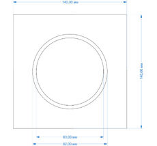 Платформа для установки светильников WL-BQ-9 MP-BQ-9-140 DesignLed 00-00022868_SW