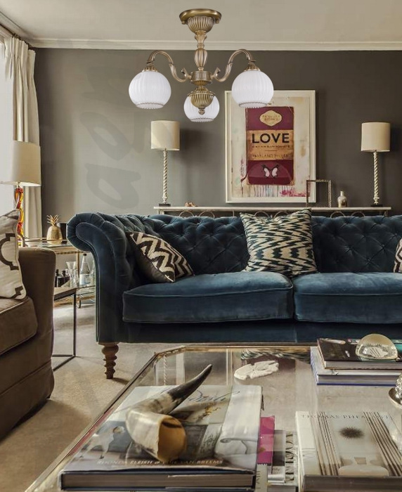 Потолочная люстра Reccagni Angelo PL 9220/3_RA