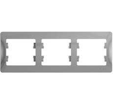 Рамка на 3 поста (алюминий) Systeme Electric GSL000303