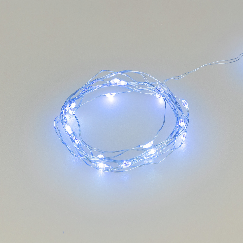 Светодиодная гирлянда ARD-DEW-HOME-2000-CLEAR-20LED-STD Blue (1.5V, Battery Pack, Cork) (Ardecoled, IP20) 048699 Arlight 048699_ARL