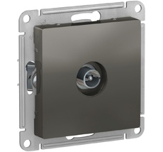 ТВ-розетка встраиваемая проходная (сталь) Systeme Electric ATN000993