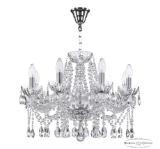 Хрустальная люстра Bohemia Ivele Crystal 5413/8/200 Ni Clear/M-1H_BI