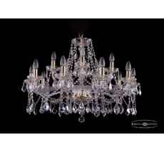 Хрустальная люстра Bohemia Ivele 1413/10+5/300 G Leafs_BI